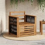 vidaXL Sofa de milieu extérieur Naturel