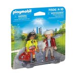 PLAYMOBIL 71506 - My Life Duo Secouriste avec blessé