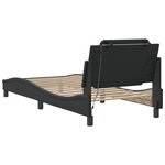 vidaXL Cadre de lit avec LED sans matelas noir 90x190 cm