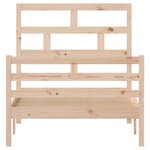 vidaXL Cadre de lit Bois de pin massif 100x200 cm