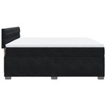 vidaXL Sommier à lattes de lit avec matelas Noir 180x200 cm Velours