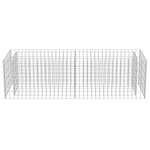 vidaXL Lit surélevé à gabion Acier galvanisé 180x50x50 cm