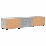 vidaXL Cabinet en Bois Gris béton 150 x 39 x 30 cm Bois d'ingénierie