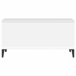 vidaXL Table basse Blanc 90x44 5x45 cm Bois d'ingénierie