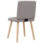 vidaXL Chaises à manger lot de 6 taupe tissu