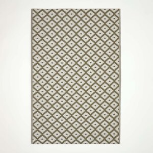 Tapis extérieur terrasse réversible - Tapis de jardin imperméable et résistant UV - May - Gris - 120x180 cm - HOMESCAPES