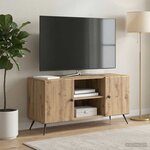 vidaXL Meuble TV 102 x 34 5 x 50 cm Chêne artisanal Bois d'ingénierie