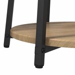 vidaXL Ensemble de tables d'appoint 2 Pièces Chêne artisanal et noir