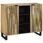 vidaXL Buffet Marron 90 x 33 x 75 cm bois de manguier massif
