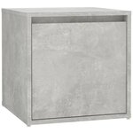 vidaXL Ensemble de meubles de couloir Gris béton Bois d'ingénierie