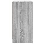 vidaXL Armoire latérale avec portes en verre sonoma gris 68x37x75 5 cm