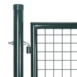 vidaXL Portail de clôture Acier 306x175 cm Vert