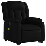 vidaXL Fauteuil inclinable de massage Noir Similicuir