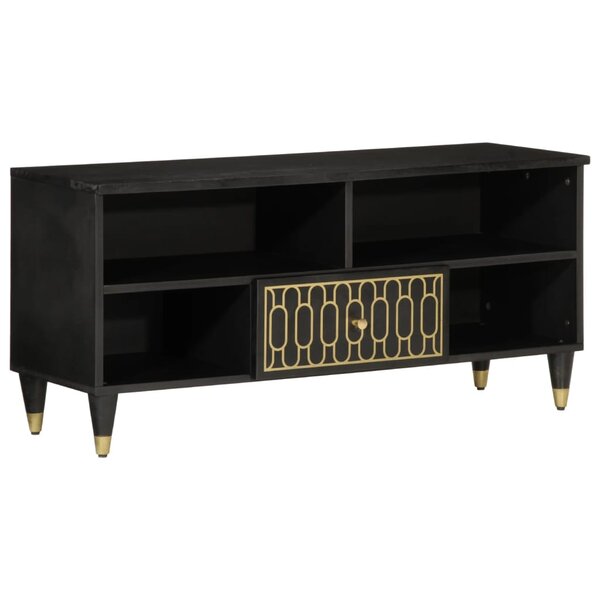vidaXL Meuble TV 100x33x46 cm bois massif de manguier