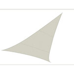 Perel Voile d'ombrage  hydrofuge  5 x 5 x 5 m  160 g/m²  polyester  triangulaire  crème
