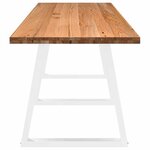 vidaXL Table à manger marron clair 320x80x74 cm rectangulaire