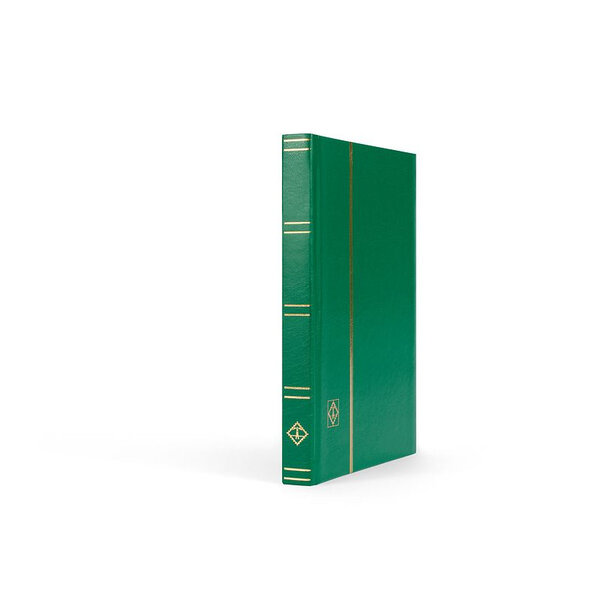 Classeur petit format 32 pages noires pour timbres. Couleur - Vert