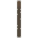 vidaXL Pieds de table basse en forme de V  2 pièces  acier naturel  50 x (30-31 3) cm