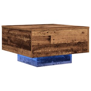 vidaXL Table Basse Bois ancien 55 x 55 x 31 cm Bois d'ingénierie