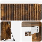 vidaXL Meuble TV mural 78 5 x 41 x 30 cm Chêne fumé Bois d'ingénierie