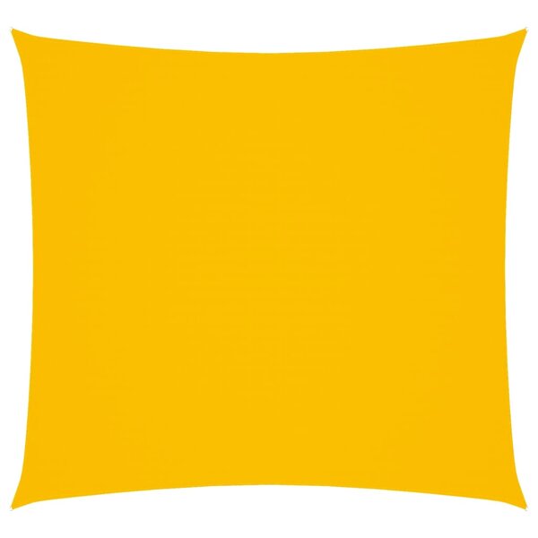 vidaXL Voile de parasol tissu oxford carré 2x2 m jaune
