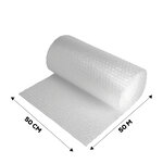 4 rouleaux de film papier bulle tricouche Aircap largeur 50 cm x longueur 50 mètres
