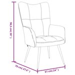 vidaXL Chaise de relaxation Noir Velours