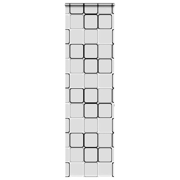 vidaXL Store enrouleur de douche avec cassette largeur du tissu 76 cm