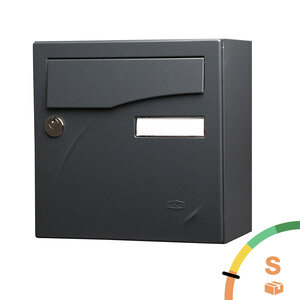 Boîte aux lettres Préface compact noir sablé ral 2100 ms