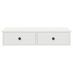 vidaXL Étagère murale avec tiroirs blanc 80x31x17 cm bois d'ingénierie