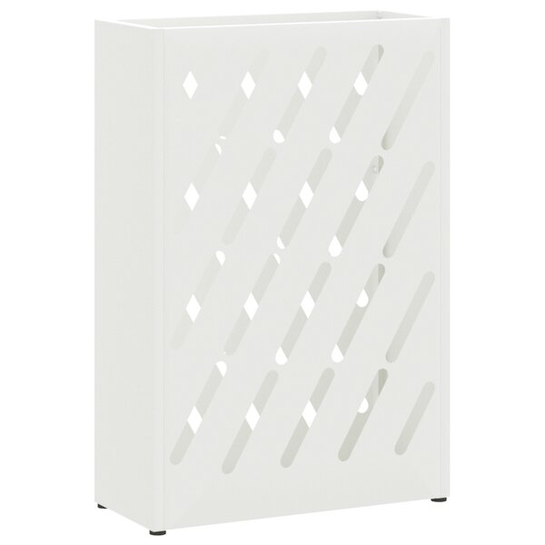 vidaXL Support d'ombrella blanc 28x12x41 cm en acier