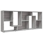 vidaXL Bibliothèque Sonoma gris 67x24x161 cm Bois d'ingénierie