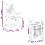 vidaXL Chaises inclinables de jardin lot de 2 anthracite PP