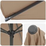 vidaXL Parasol de jardin avec base 200 x 300 cm Polyester