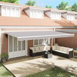 vidaXL Tissu de Replacement de Auvent pour cadre de 6x3 m Gris clair
