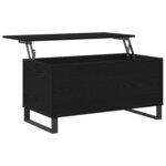 vidaXL Table basse Chêne noir 90 x 44 5 x 45 cm Bois d'ingénierie