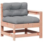 vidaXL Salon de jardin 7 Pièces avec coussins bois massif douglas
