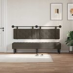 vidaXL Tête de lit suspendue Gris Simili cuir