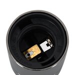 vidaXL Douilles de lampe 2 Pièces noir brillant E27