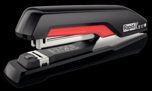 Agrafeuse Supreme Fullstrip S17 Noir Rouge Agrafes 24 et 26/6 RAPID