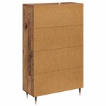 vidaXL Haut Armoire Bois Ancien 69 5 x 31 x 115 cm Bois d'ingénierie