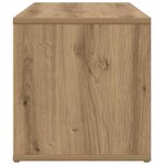 vidaXL Meuble TV chêne artisanal 80x34x35 5 cm bois d'ingénierie