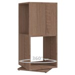 vidaXL Armoire rotative Chêne Sonoma 34 5x34 5x75 5 cm bois ingénierie