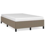 vidaXL Cadre de lit taupe 120x190 cm tissu