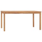 vidaXL Ensemble de salle à manger de jardin 5 pièces 160 x 80 cm en bois de teck massif