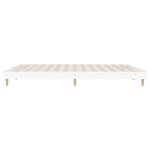 vidaXL Cadre de lit sans matelas blanc 120x200 cm bois ingénierie