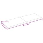 vidaXL Étagère murale 180x60x(2-4) cm bois de chêne massif non traité