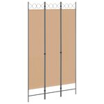 vidaXL Paravent à 3 panneaux Beige 120 x 220 cm Tissu