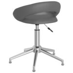 vidaXL Chaises pivotantes à manger lot de 2 gris similicuir