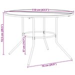 vidaXL Ensemble de chaises de jardin inclinables 5 Pièces anthracite